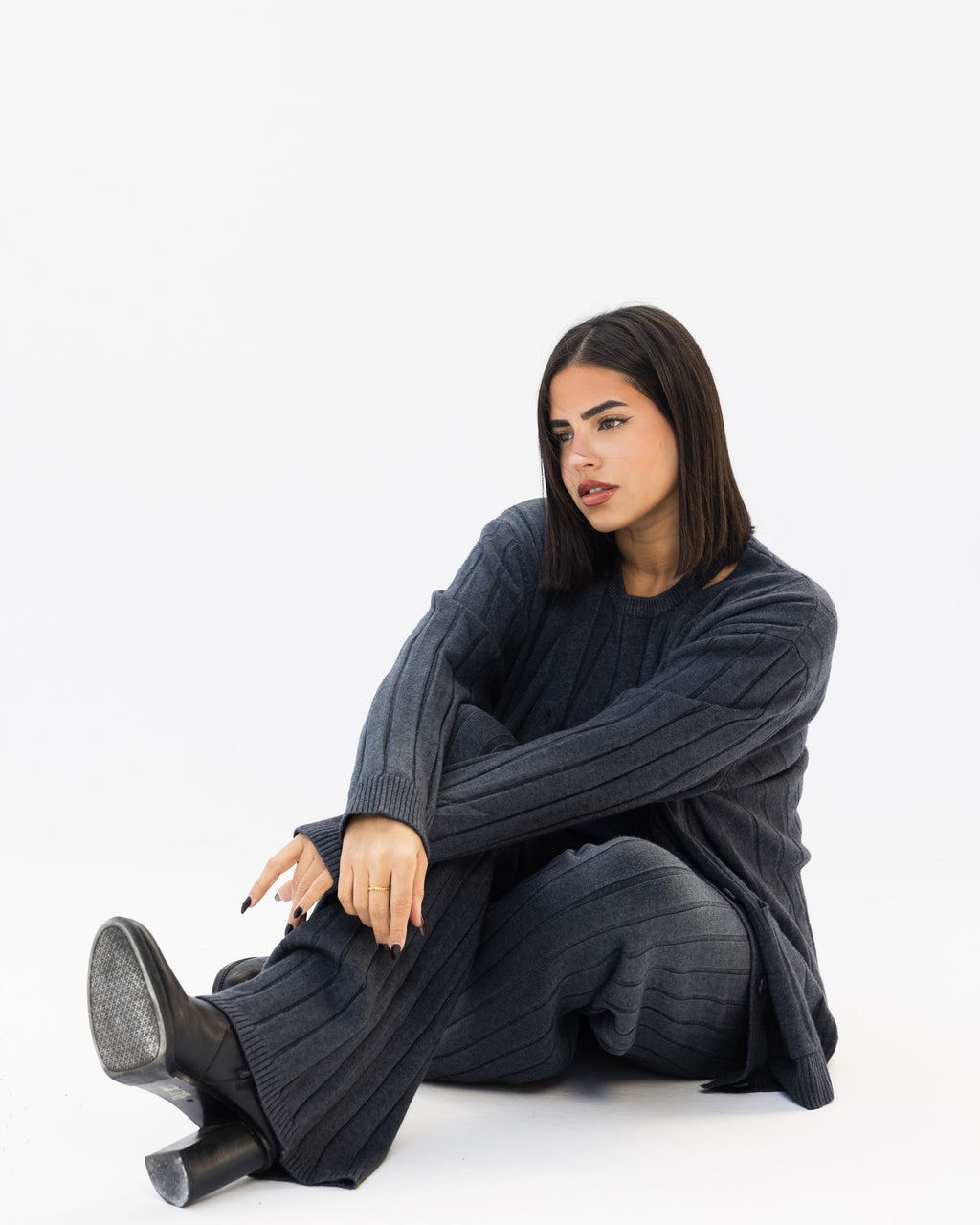 The Triple Knit - Dark Gray