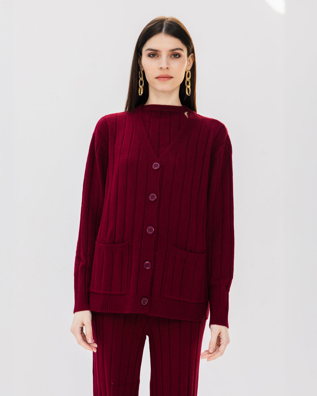 The Triple Knit - Burgundy