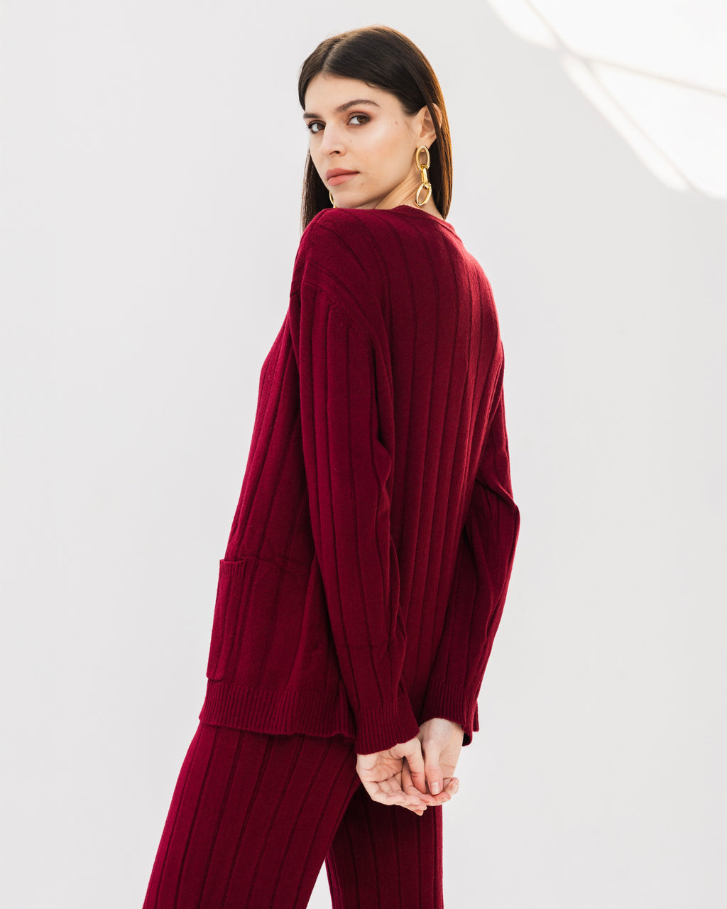 The Triple Knit - Burgundy