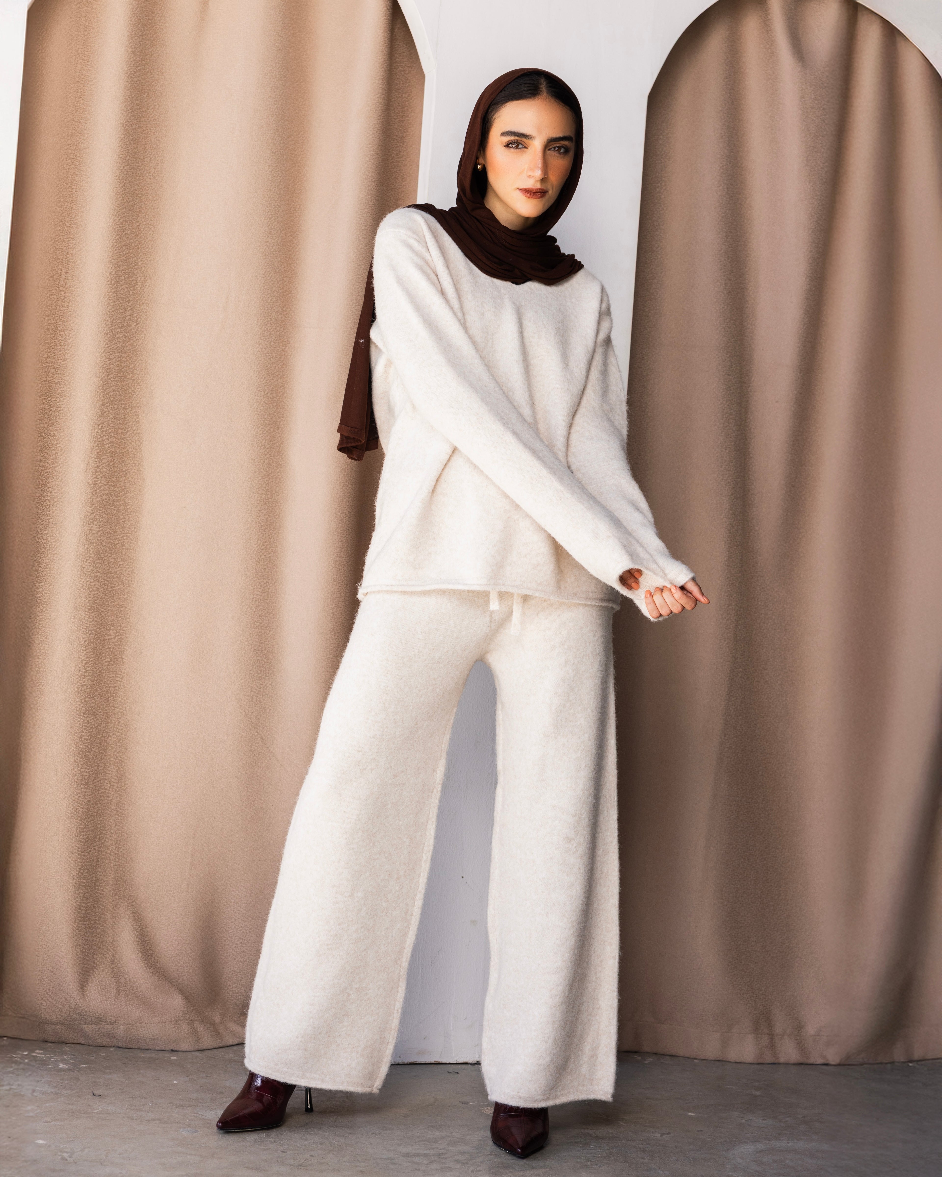 The Calm Knit Set - Off White