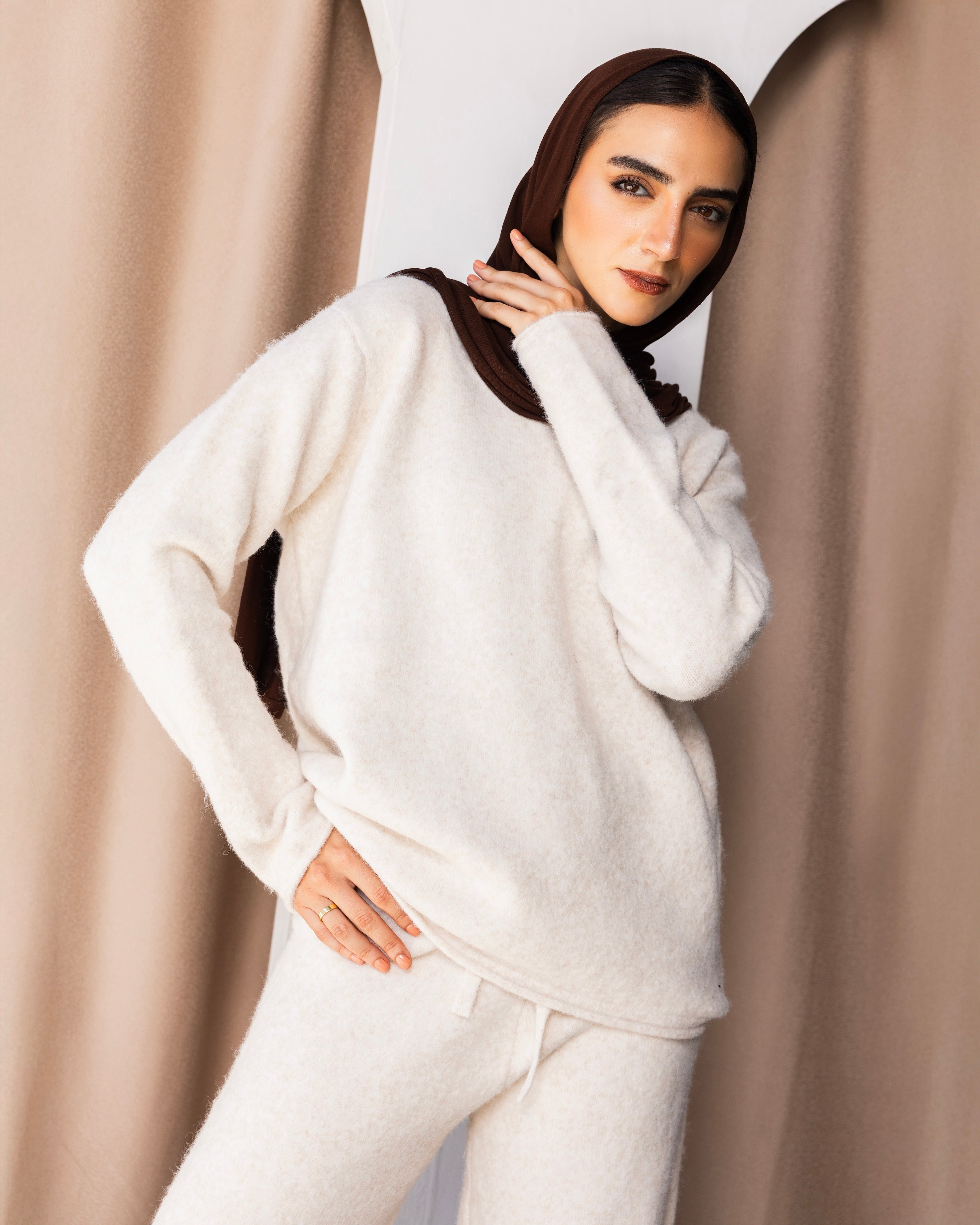 The Calm Knit Set - Off White