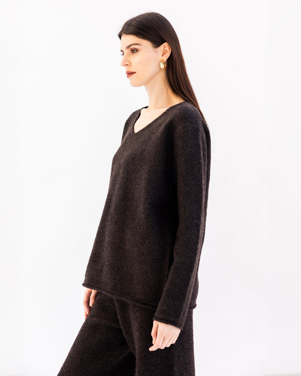 The Calm Knit Set - Brown